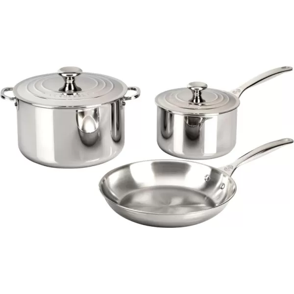 imageLe Creuset TriPly Stainless Steel 5 pc Cookware Set 5 pc5 pc