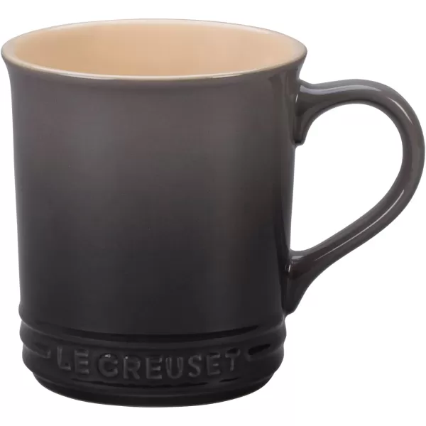 imageLe Creuset Enamel On Steel Demi Kettle with Metal Finishes ampamp Stoneware Set of 2 Mugs 125 qt Kettle ampamp 2 14 oz Mugs Sea SaltOyster