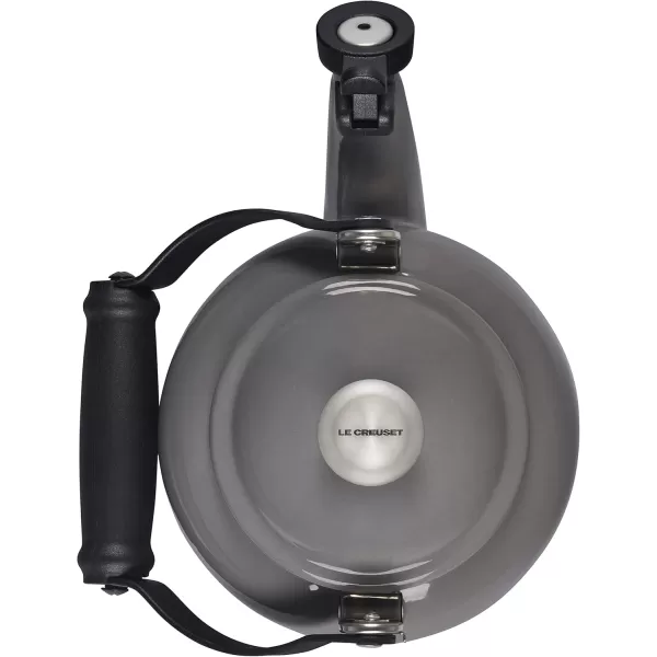 imageLe Creuset Enamel On Steel Demi Tea Kettle with Metal Finishes 125 qt ArtichautOyster