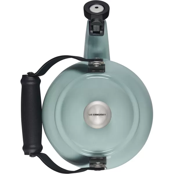 imageLe Creuset Enamel On Steel Demi Tea Kettle with Metal Finishes 125 qt ArtichautSea Salt