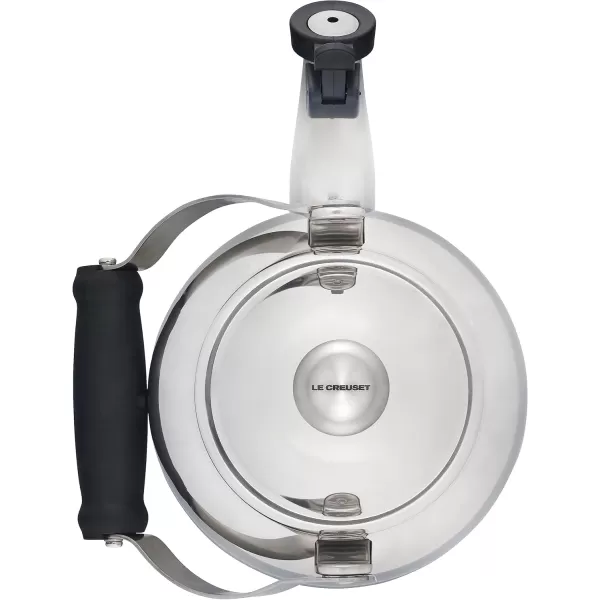 imageLe Creuset Enamel On Steel Demi Tea Kettle with Metal Finishes 125 qt ArtichautStainless Steel
