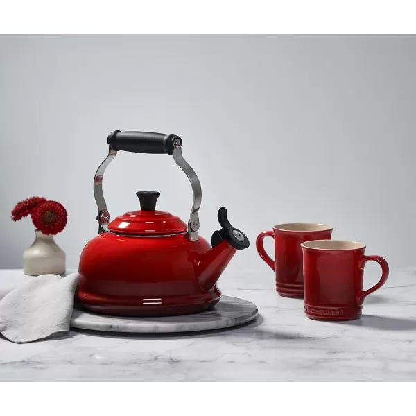 imageLe Creuset Enamel On Steel Whistling Tea Kettle 17 qt CeriseCerise