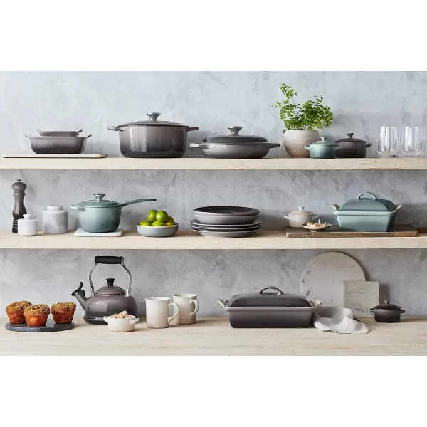 imageLe Creuset Enamel On Steel Whistling Tea Kettle 17 qt CeriseOyster