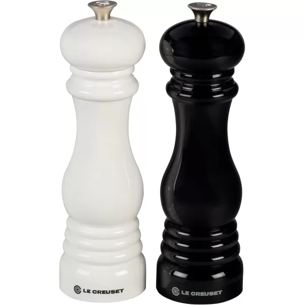 imageLe Creuset Salt and Pepper Mill Set 8Inch CeriseBlackWhite