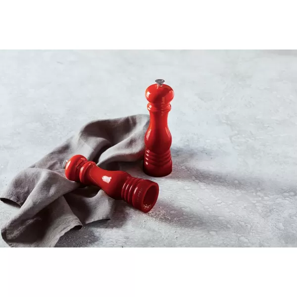 imageLe Creuset Salt and Pepper Mill Set 8Inch CeriseCaribbean