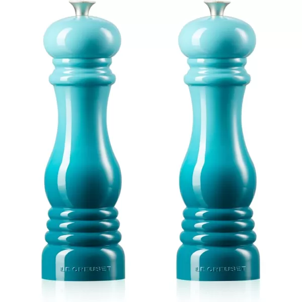 imageLe Creuset Salt and Pepper Mill Set 8Inch CeriseCaribbean