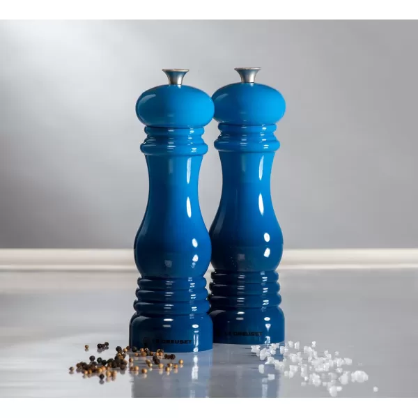 imageLe Creuset Salt and Pepper Mill Set 8Inch CeriseCaribbean