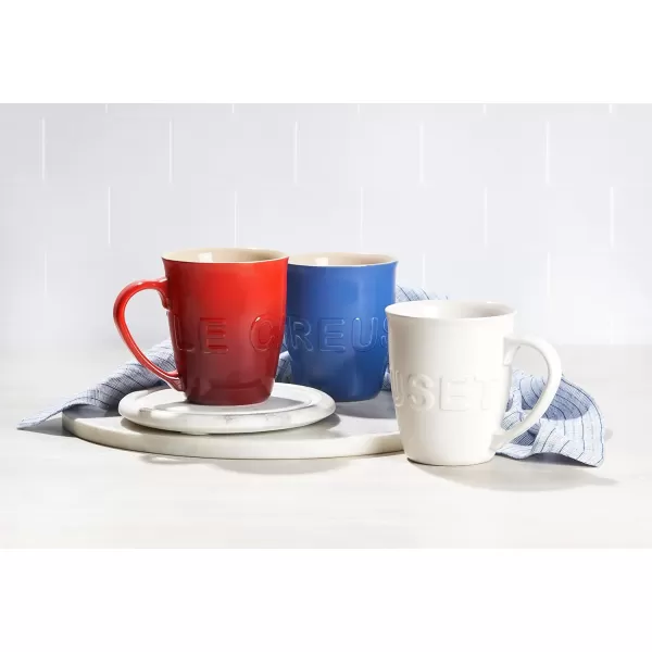 imageLe Creuset Stoneware 20 oz ExtraLarge Logo Coffee Mug CeriseArtichaut