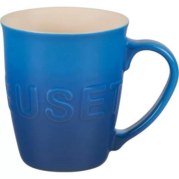 imageLe Creuset Stoneware 20 oz ExtraLarge Logo Coffee Mug CeriseMarseille