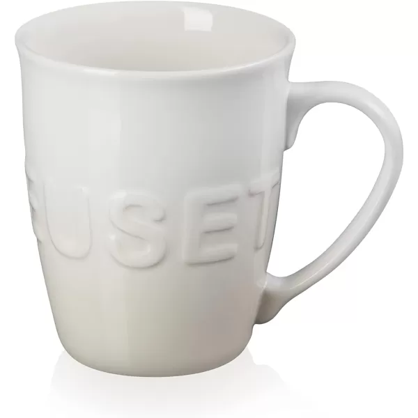 imageLe Creuset Stoneware 20 oz ExtraLarge Logo Coffee Mug CeriseMeringue