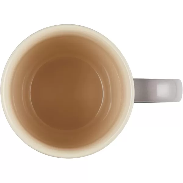 imageLe Creuset Stoneware 20 oz ExtraLarge Logo Coffee Mug CeriseOyster