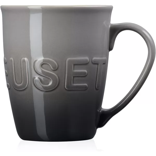 imageLe Creuset Stoneware 20 oz ExtraLarge Logo Coffee Mug CeriseOyster