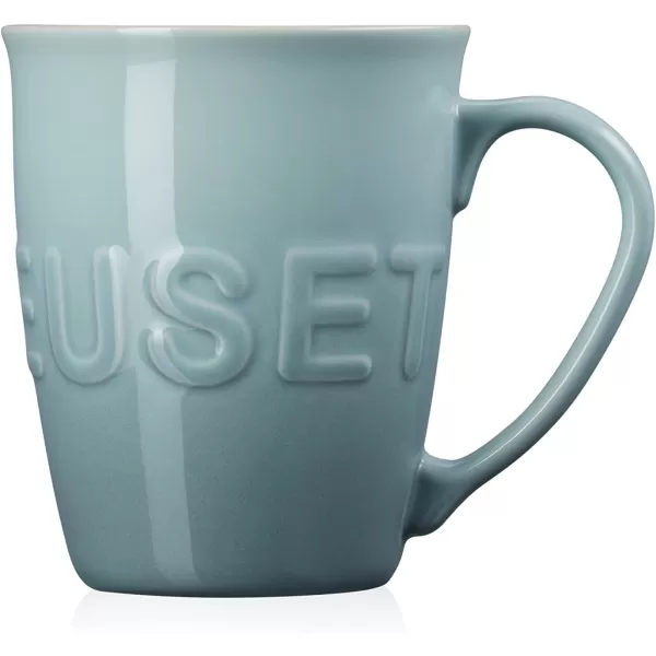 imageLe Creuset Stoneware 20 oz ExtraLarge Logo Coffee Mug CeriseSea Salt