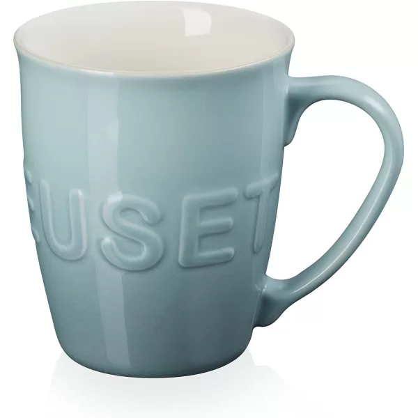 imageLe Creuset Stoneware 20 oz ExtraLarge Logo Coffee Mug CeriseSea Salt