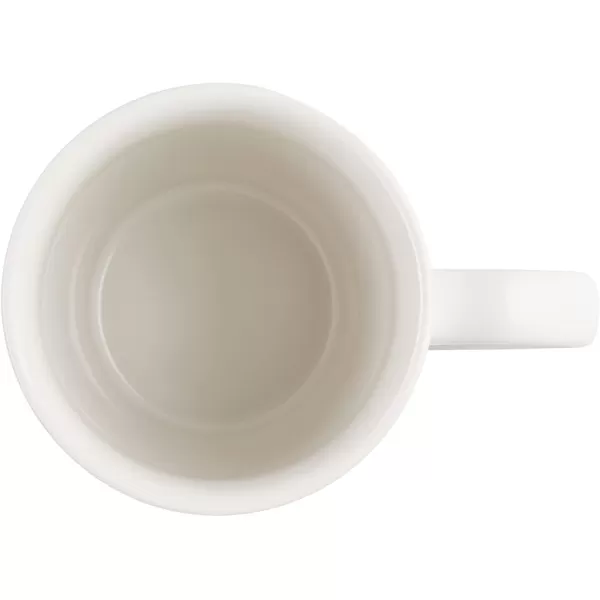 imageLe Creuset Stoneware 20 oz ExtraLarge Logo Coffee Mug CeriseWhite