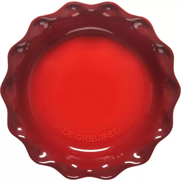 imageLe Creuset Stoneware 9quot Heritage Pie Dish CeriseCerise