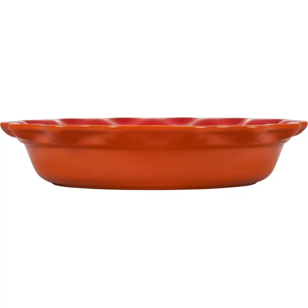 imageLe Creuset Stoneware 9quot Heritage Pie Dish CeriseFlame