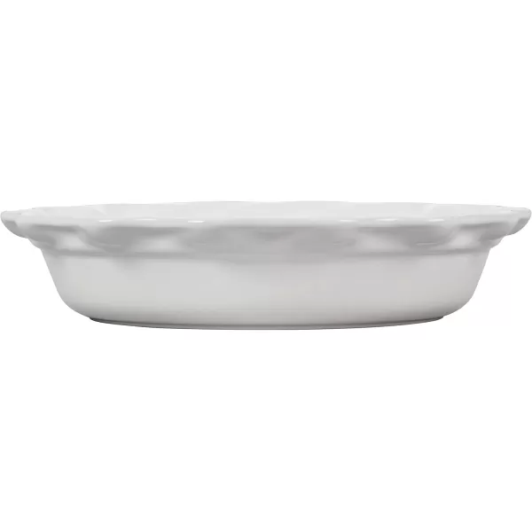 imageLe Creuset Stoneware 9quot Heritage Pie Dish CeriseWhite