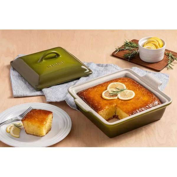 imageLe Creuset Stoneware Heritage Covered Square Casserole 9Inch ArtichautLicorice