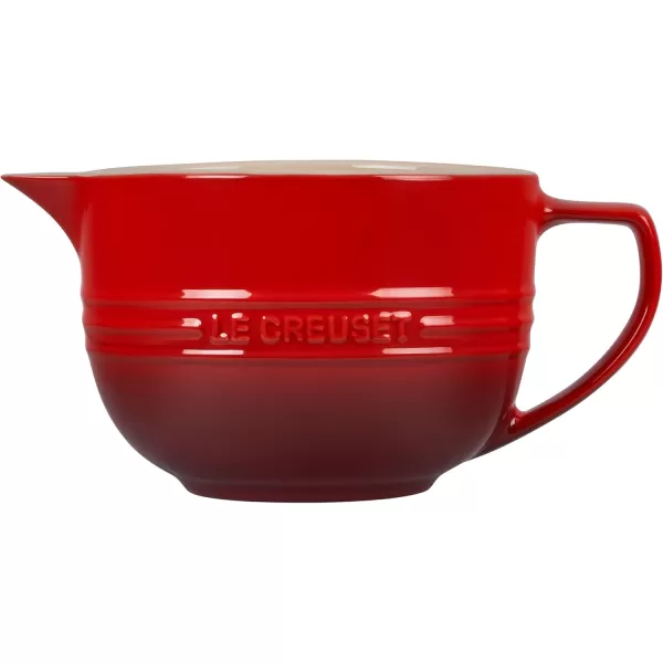 imageLe Creuset Stoneware Signature Batter Bowl 325qt CeriseCerise