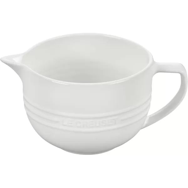 imageLe Creuset Stoneware Signature Batter Bowl 325qt CeriseWhite