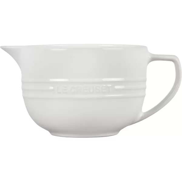 imageLe Creuset Stoneware Signature Batter Bowl 325qt CeriseWhite