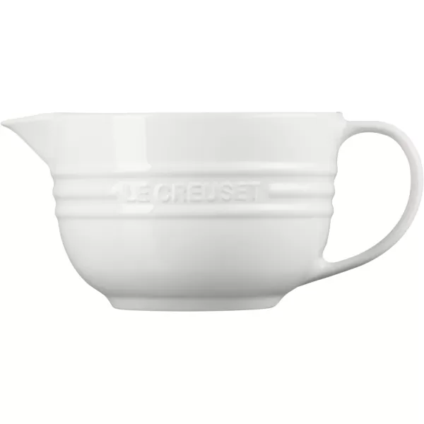 imageLe Creuset Stoneware Signature Batter Bowl 325qt CeriseWhite