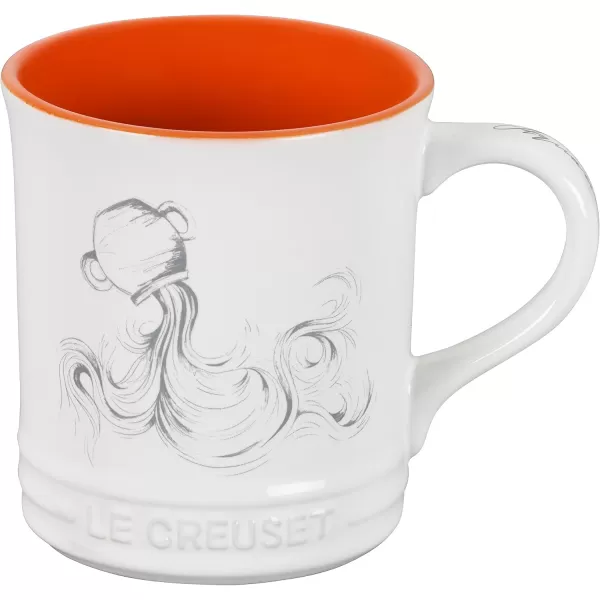 imageLe Creuset Stoneware Zodiac Coffee Mug 14 oz PiscesAquarius