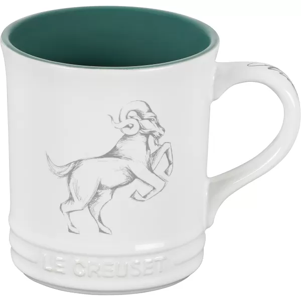 imageLe Creuset Stoneware Zodiac Coffee Mug 14 oz PiscesAries