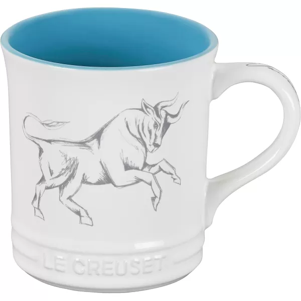 imageLe Creuset Stoneware Zodiac Coffee Mug 14 oz PiscesTaurus