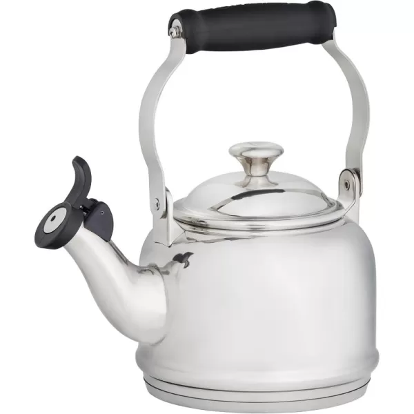 imageLe Creuset Enamel On Steel Demi Tea Kettle with Metal Finishes 125 qt ArtichautStainless Steel