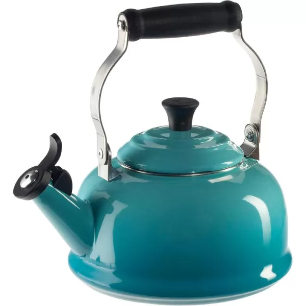 imageLe Creuset Enamel On Steel Whistling Tea Kettle 17 qt CeriseCaribbean