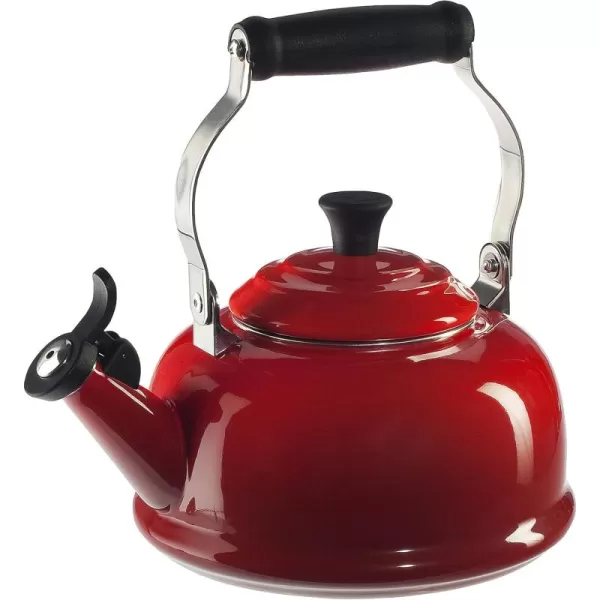 imageLe Creuset Enamel On Steel Whistling Tea Kettle 17 qt CeriseCerise