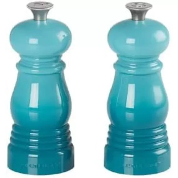 imageLe Creuset Salt and Pepper Mill Set 8Inch CeriseCaribbean