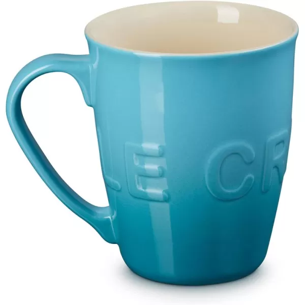 imageLe Creuset Stoneware 20 oz ExtraLarge Logo Coffee Mug CeriseCaribbean