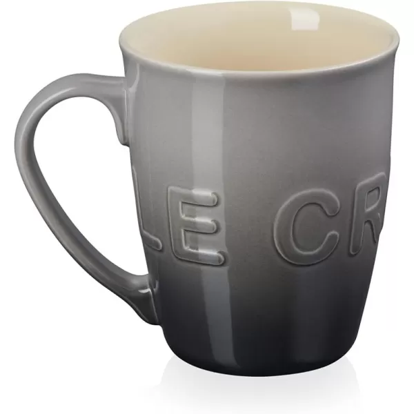 imageLe Creuset Stoneware 20 oz ExtraLarge Logo Coffee Mug CeriseOyster