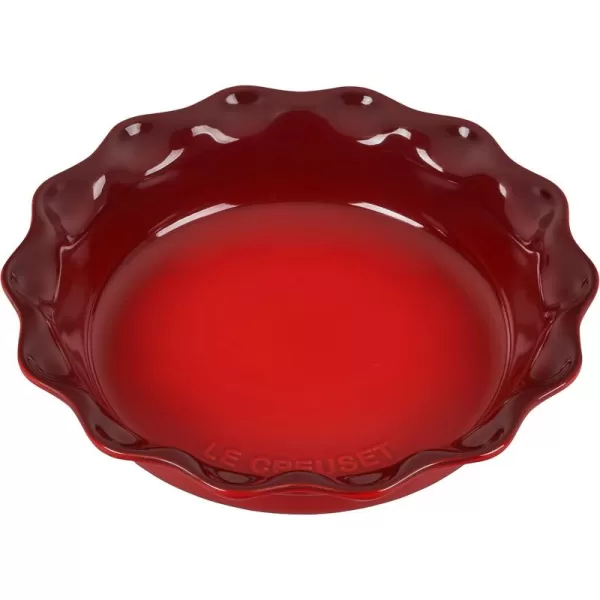 imageLe Creuset Stoneware 9quot Heritage Pie Dish CeriseCerise