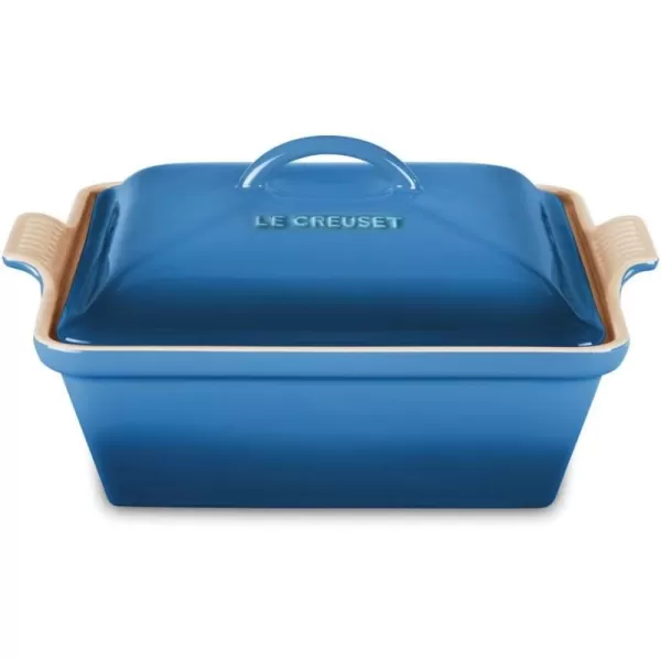 imageLe Creuset Stoneware Heritage Covered Square Casserole 9Inch ArtichautMarseille