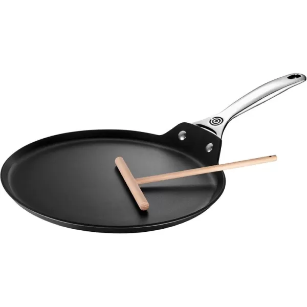 imageLe Creuset Toughened Nonstick PRO Crepe Pan with Rateau 11quotCrepe Pan