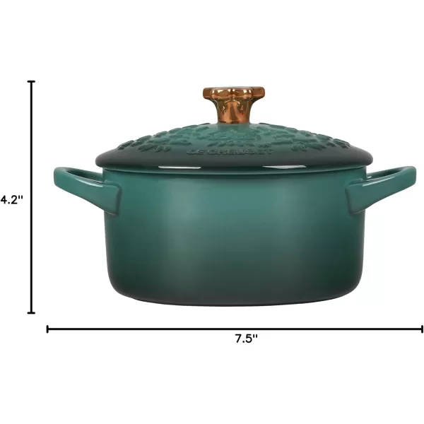 imageLe Creuset Nol Collection Stoneware Mini Cocotte with Star Knob 24 oz ArtichautArtichaut