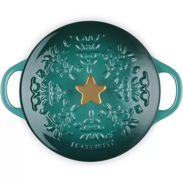 imageLe Creuset Nol Collection Stoneware Mini Cocotte with Star Knob 24 oz ArtichautArtichaut