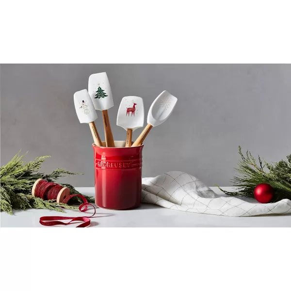 imageLe Creuset Nol Collection Utensil Crock with Silicone 5pc Utensil Set White