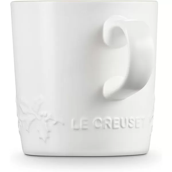 imageLe Creuset Stoneware Holly Collection London Mug 12oz ArtichautWhite