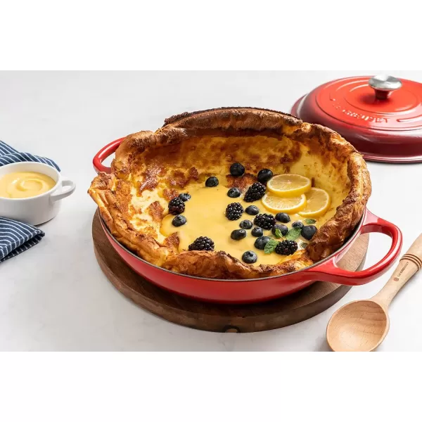 imageLe Creuset Enameled Cast Iron Signature Braiser 5 qt Sea SaltCerise