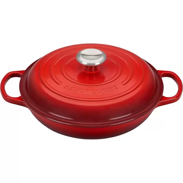 imageLe Creuset Enameled Cast Iron Signature Braiser 5 qt Sea SaltCerise