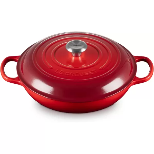 imageLe Creuset Enameled Cast Iron Signature Braiser 5 qt Sea SaltCerise