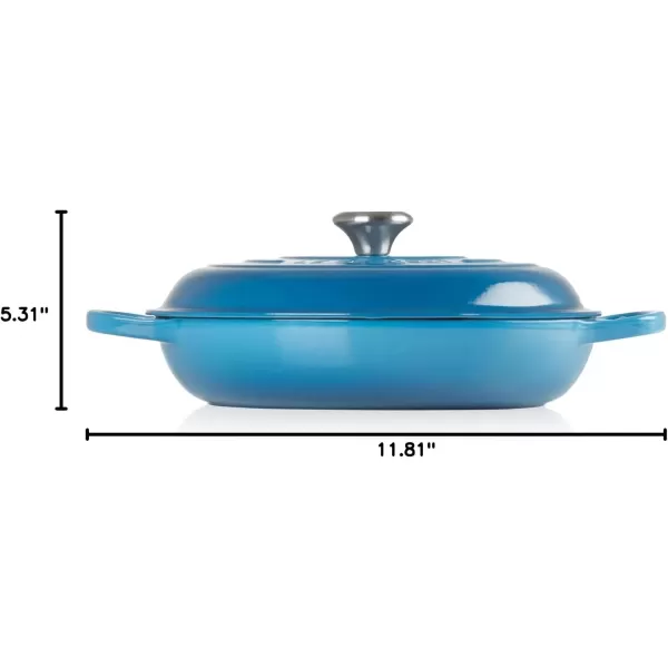 imageLe Creuset Enameled Cast Iron Signature Braiser 5 qt Sea SaltMarseille