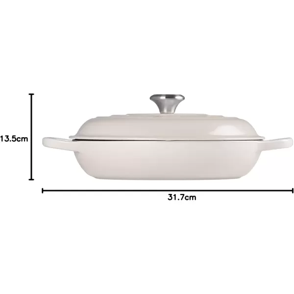imageLe Creuset Enameled Cast Iron Signature Braiser 5 qt Sea SaltMeringue