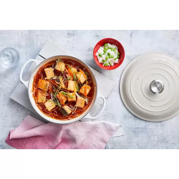 imageLe Creuset Enameled Cast Iron Signature Braiser 5 qt Sea SaltMeringue