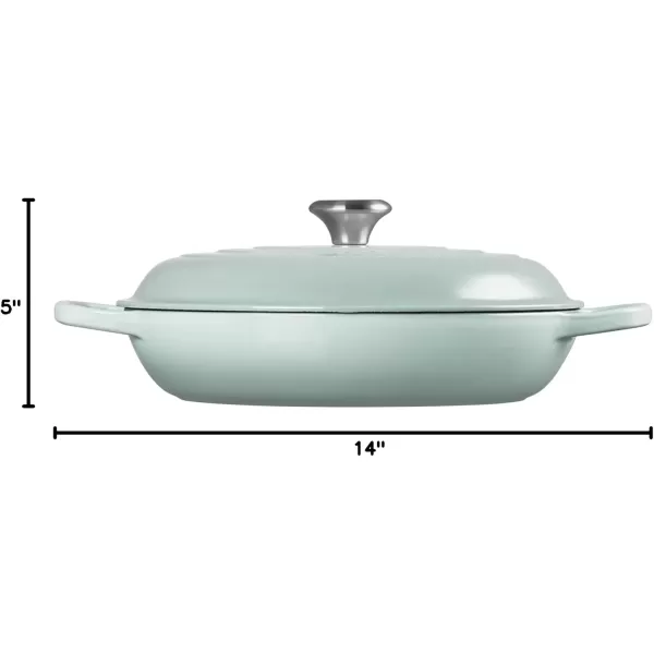 imageLe Creuset Enameled Cast Iron Signature Braiser 5 qt Sea SaltSea Salt